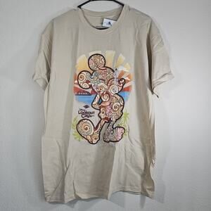 Disney Cruise Line LOOKOUT CAY Lighthouse Point MICKEY SWIRL Tan Shirt Large